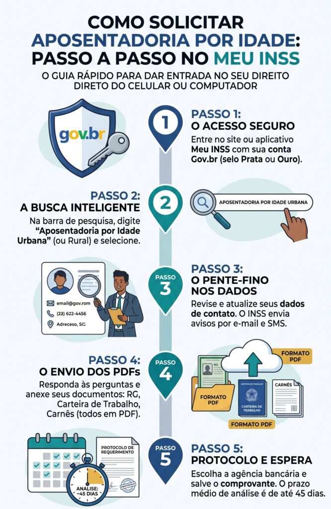 Passo a passo de como pedir aposentadoria no Meu INSS